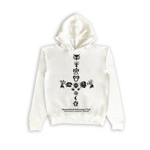 Bohemian Ayahuasca Ceremony Hoodie White