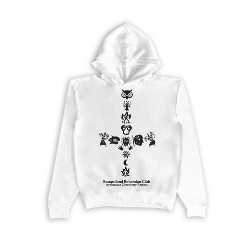 Bohemian Ayahuasca Ceremony Hoodie White