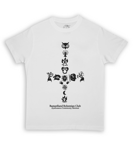 Bohemian Ayahuasca Ceremony Tee Shirt Bone